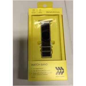 All in Motion Apple Watch Nylon Band 38/40/41mm Black